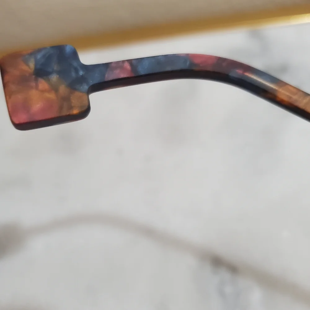 New l.a.Eyeworks 1993' Elfo Gray Rust Square Unisex Eyeglass Designer Frames
